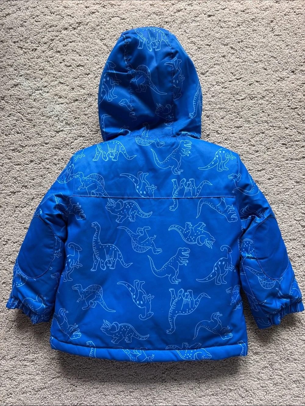 Cat & Jack 3-in-1 Snowplay Jacket Blue Dinosaur All-Weather Coat Boys 2T NWT
